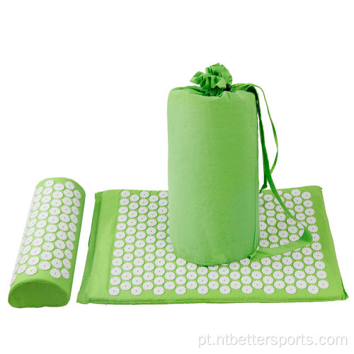 Spike Acupuncture Massage Yoga Mat Set com travesseiro